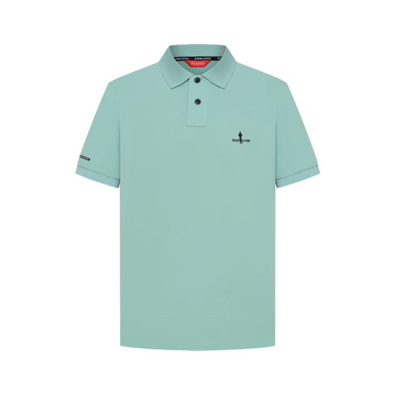 Biyinlefen Antibacterial Cooling Spring Summer Men's Casual Business Multi-Color Skin-Friendly Short Sleeve Polo Shirt
