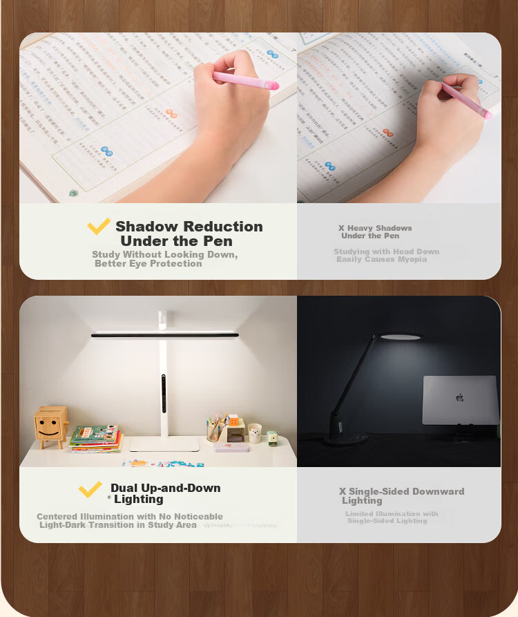 NVC Future Light Eye Protection Desk Lamp with Remote Control Full Spectrum Reading Table Lamp V5 9