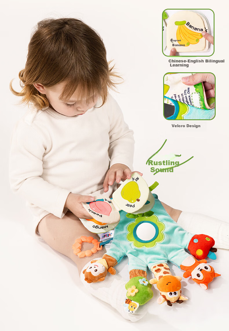 Jollybaby Baby Plush Finger Puppet Animal Glove Doll Magic Jungle Hand Puppet Soother 9