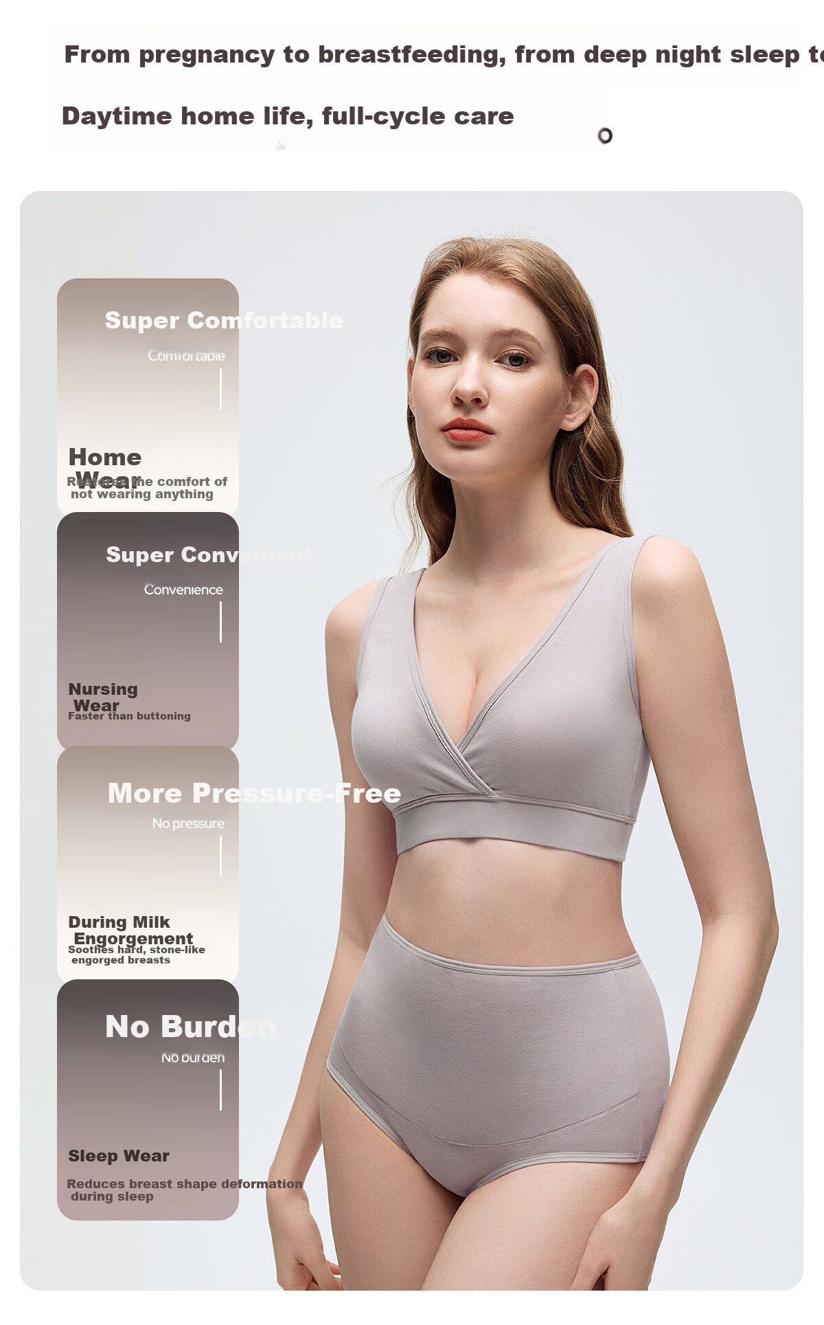 JOYNCLEON Deep Sleep PRO2.0 Nursing Bra Postpartum Maternity Wireless Bra 2-Pack jwx198126 15