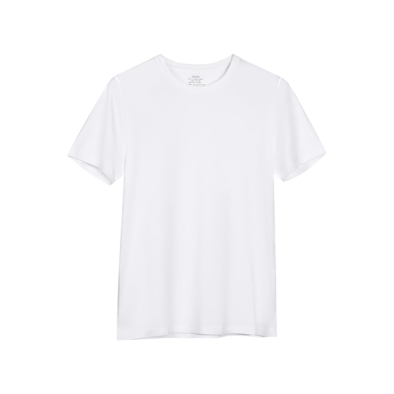 Hodo Men's T-Shirt Counter Style 50S High-Count High-Density Cotton-Spandex Breathable Simple Versatile Basic Crew Neck Short Sleeve Shirt