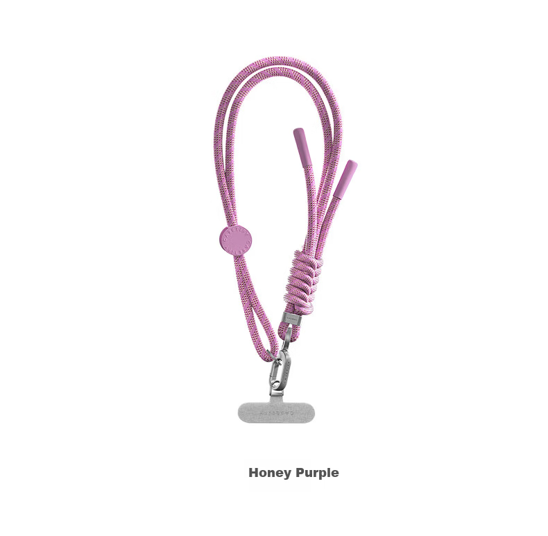 CASETIFY Lanyard Phone Wrist Strap Woven Wristband Set Honey Purple Compatible with iPhone Series Phone Accessories Wrist Strap 4