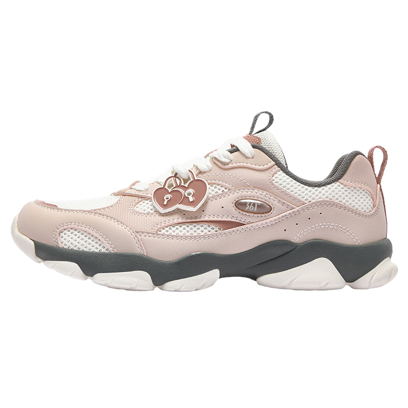 361° Women's Summer Thin-Soled Casual Shoes Breathable Mesh Sports Shoes Retro Dad Sneakers 682636763-5