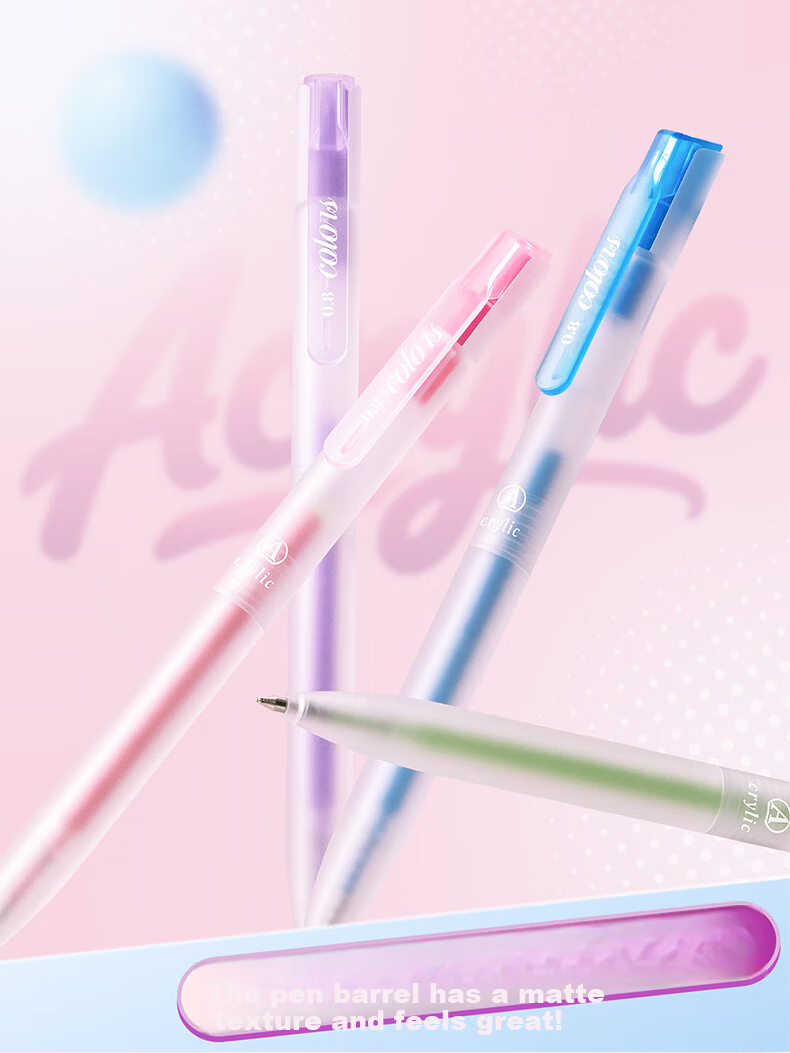 Kaba Bear Hand Account Pen Colorful Acrylic Gel Pen Full Set Large Capacity Skin Tone Press Animation Art Student Middle and Primary School Note Highlight Pen Non-Chromatic Sequence 5