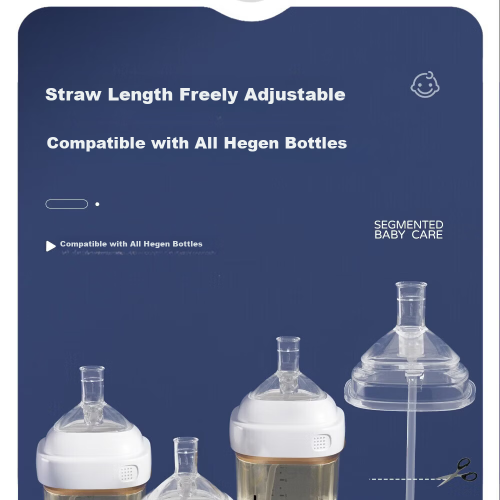 BAYTIM Compatible Hegen Gravity Ball Bottle Accessory Nipple Gravity Ball Straw Accessory with Original Nipple 17