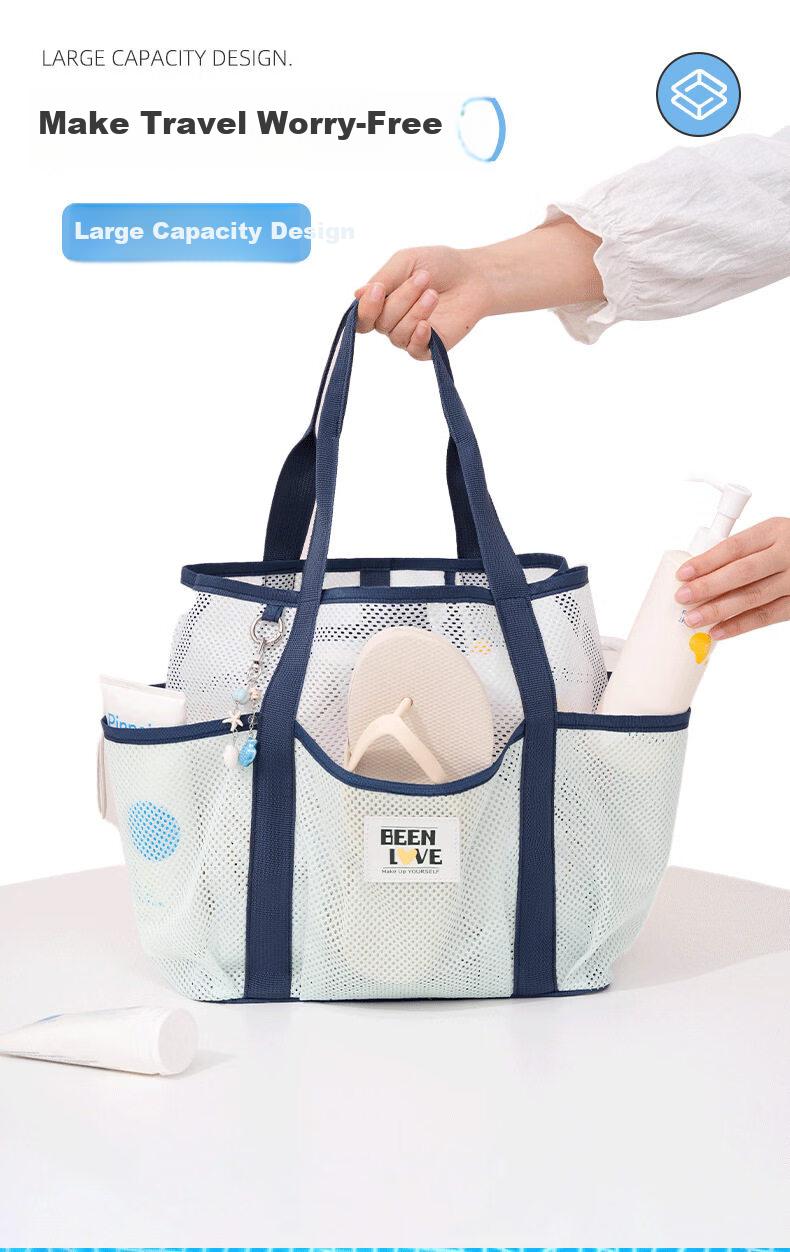 Kelorock Large Capacity Compartmentalized Portable Swimming Bag Toiletry Storage Bag Bathroom Beach Outdoor Camping Bag 6