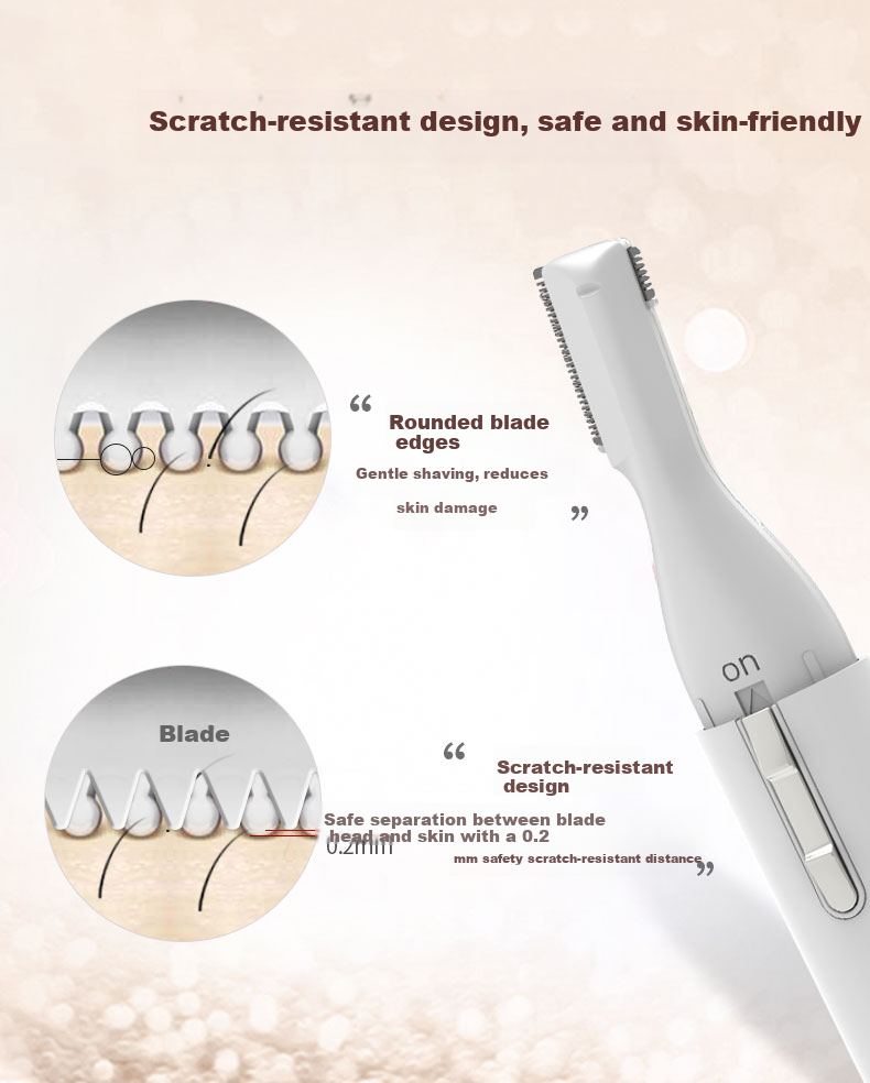 TOUCHBeauty Dual-Head Electric Eyebrow Trimmer Safe Eyebrow Shaver for Men and Women 4