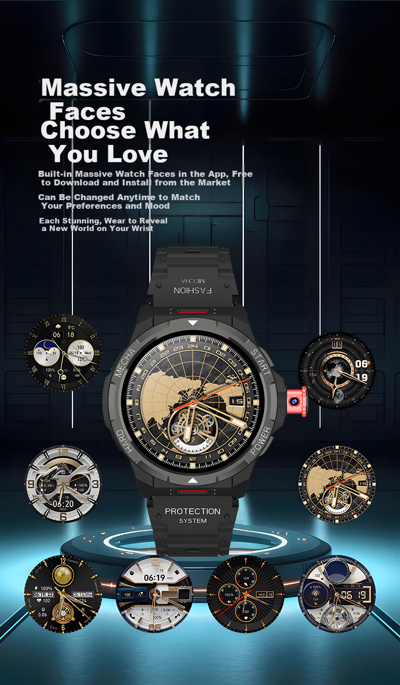 HUWXMAXI Smart Phone Watch for Kids and Teens 12-18 Years Old with SIM Card, GPS Locator for Middle and High School Students 12
