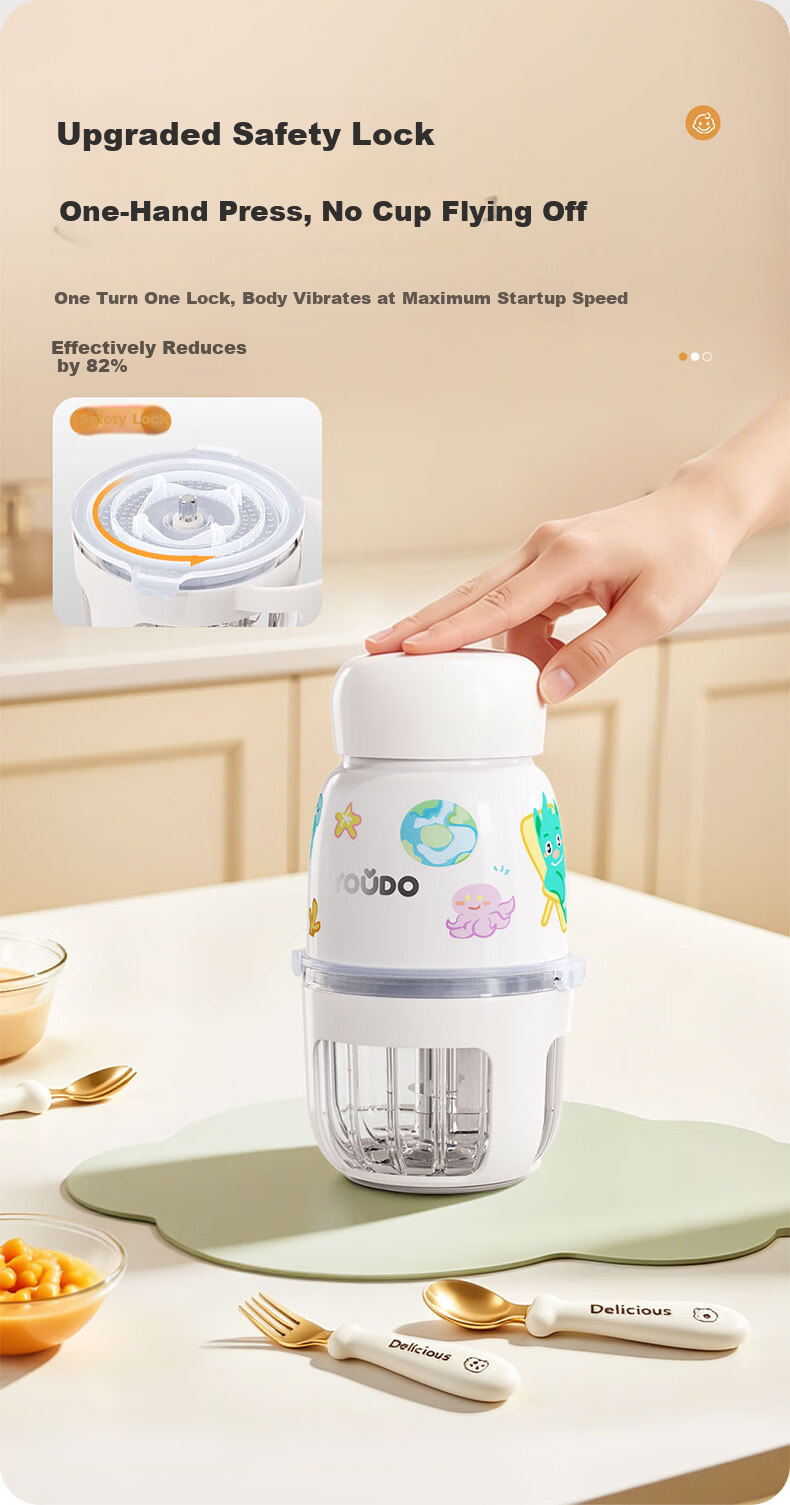 YouDo Baby Food Processor Multifunctional Blender Meat Grinder Food Grinder Tool 14