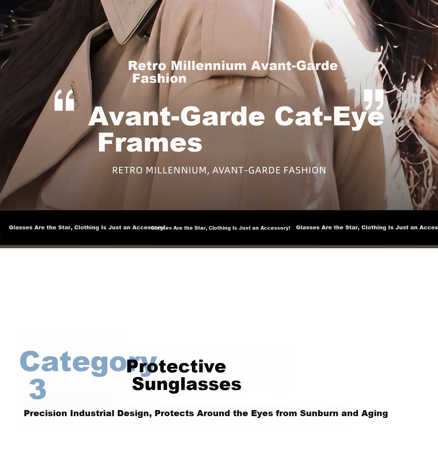 CAPONI Cat Eye Sunglasses for Women 2026 New UV400 Vintage Driving Sun Glasses UV Protection 2