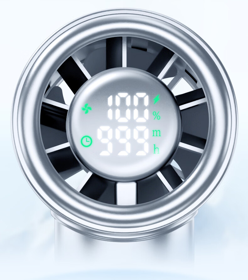 DaFeng Time Innovative Display Endurance Technology High-Speed Handheld Timer Fan Silent Portable Personal Cooling Rechargeable Long-Lasting Mini Powerful Small Electric Fan 2
