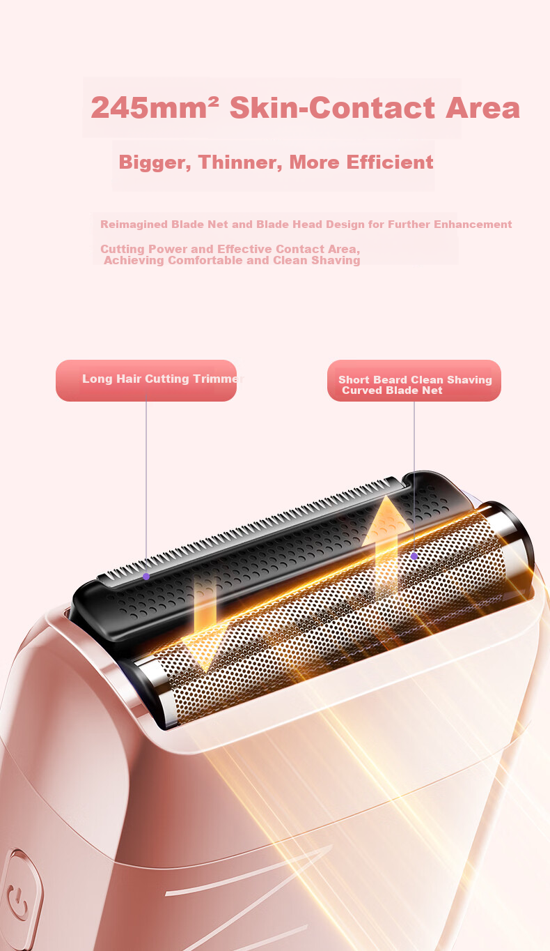 VTT Electric Personal Hair Trimmer for Women - Bikini, Underarm, Leg Hair Removal Device, Rechargeable Wet and Dry Full Body Shaver, JD Self-Operated Birthday Gift 5
