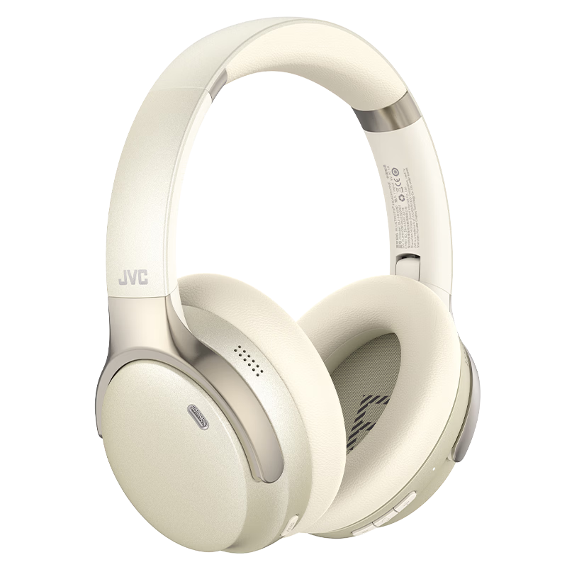 JVC 2026 New HJ-MH50P Over-Ear Bluetooth Headphones ANC Active Noise Cancelling Multi-Device Connection Comfortable Wear Long Battery Life Compatible with Huawei and Apple Beige