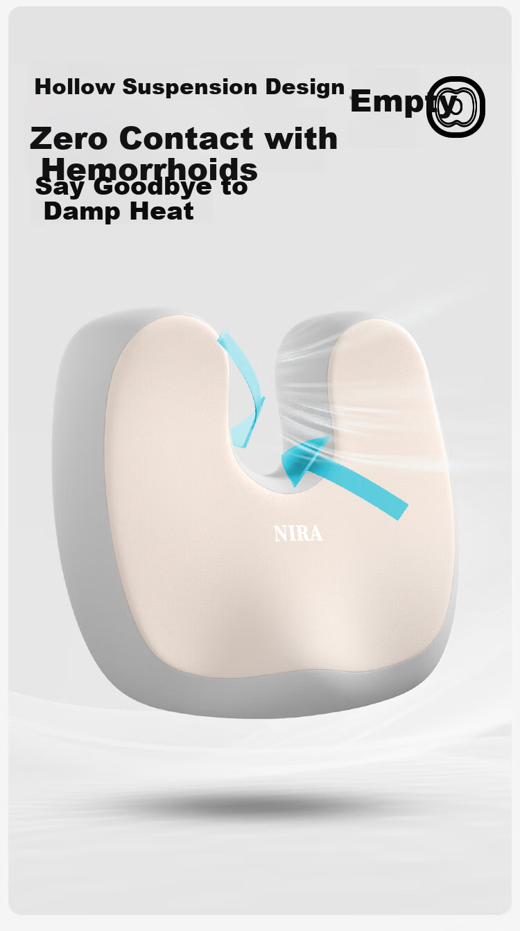 Nila Hemorrhoid Cushion Seat Pad Office Long Sitting Special Chair Cushion Postoperative Pressure Relief Butt Pad Anti-Hemorrhoid Seat Cushion 5