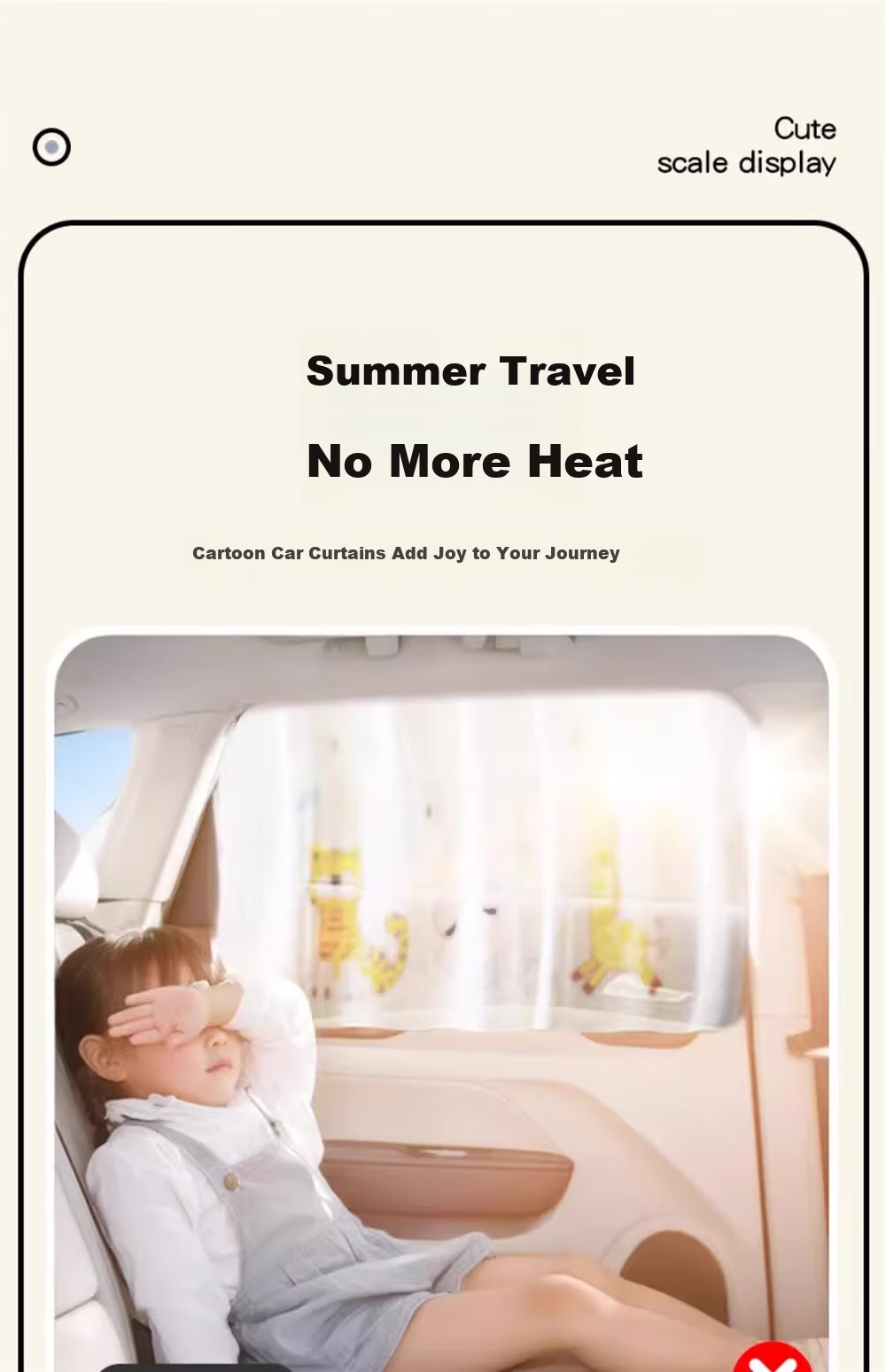 MOTCINO Car Side Window Sunshade Magnetic Track Privacy Curtain Interior Sunshade for Baby Car Window 8