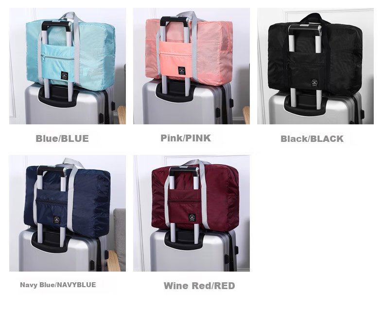 Jinghuisichuang Large Capacity Travel Bag with Trolley Sleeve, Portable Handbag for Business Trips, Lightweight Short-Distance Luggage Bag for Men and Women 2