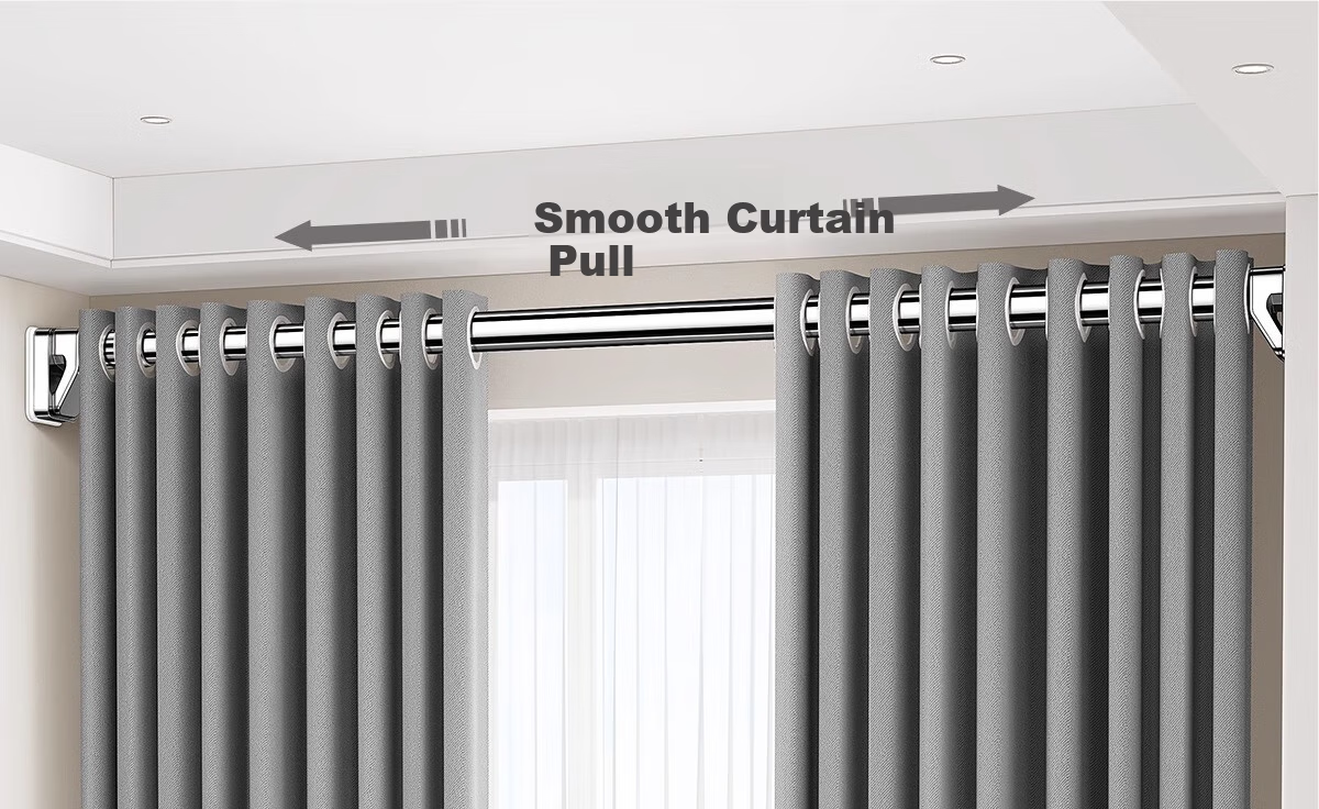 Futuristic No-Drill Telescopic Stainless Steel Clothes Drying Rod Balcony Wall-Mounted Support 340-400cm 21