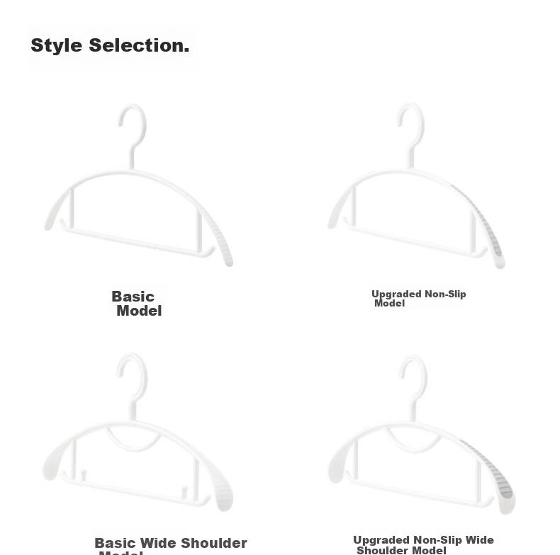 EACHY Seamless Clothes Hanger Anti-Shoulder Bump Household Coat Hanger Wide Shoulder Non-Slip Sweater Rack *10 14