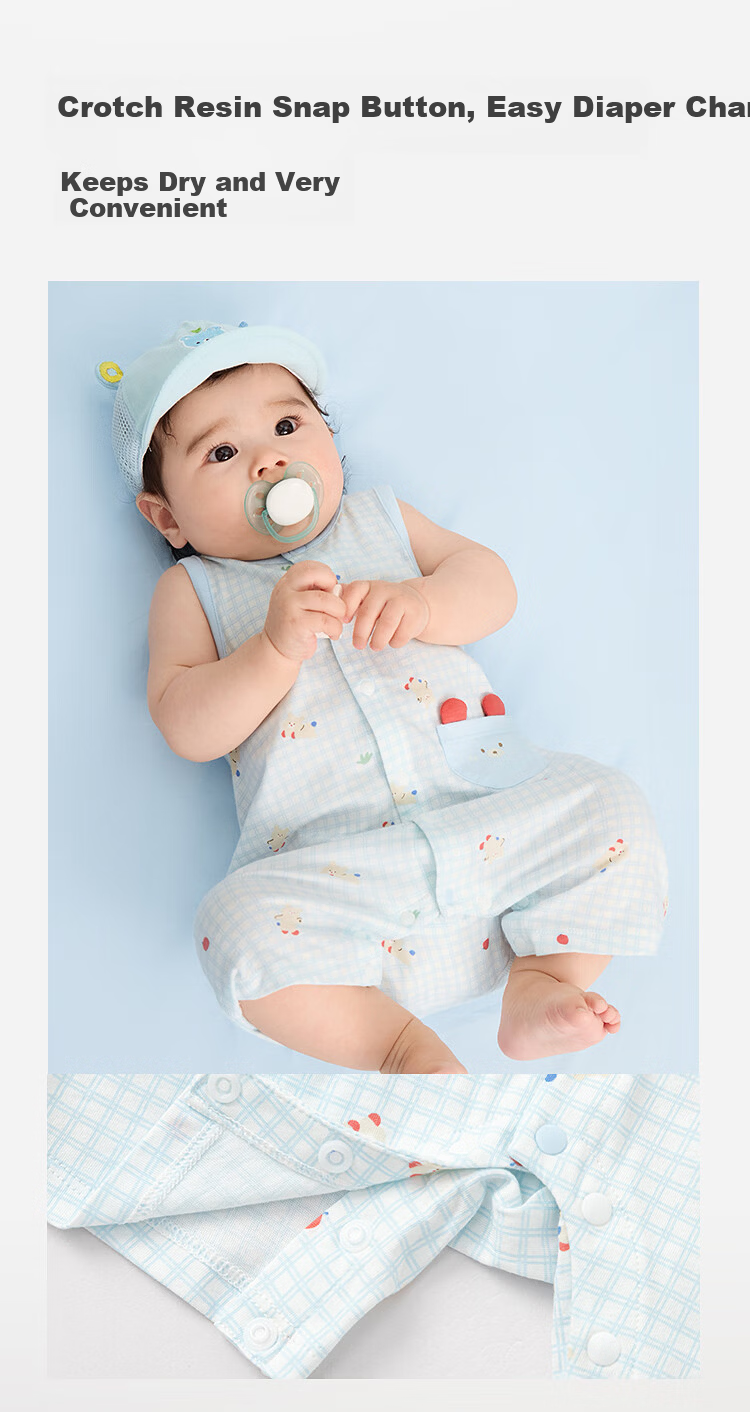 Balabala【balaOne】Baby Romper Infant Jumpsuit 2026 Cute Stylish Fresh Adorable 4