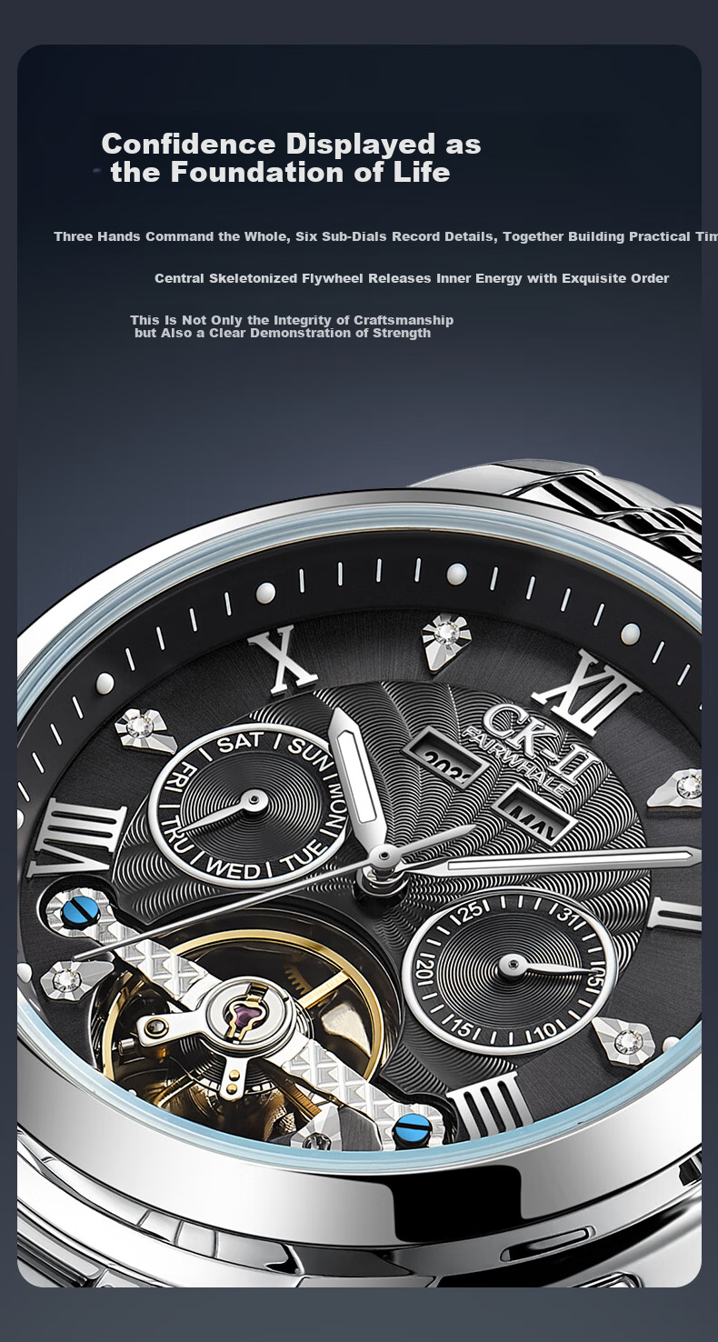 Mark Fairwhale CK-II Collaboration Men's Automatic Mechanical Watch Birthday Gift for Boyfriend 2026 New Top Ten National Watches 2