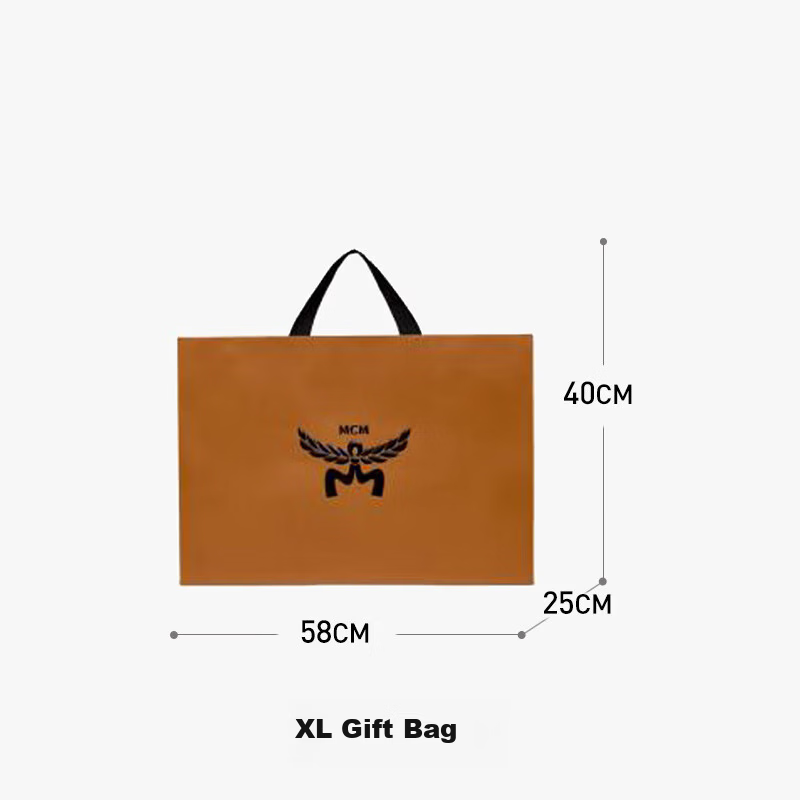 MCM Brown Small Paper Tote Bag 4