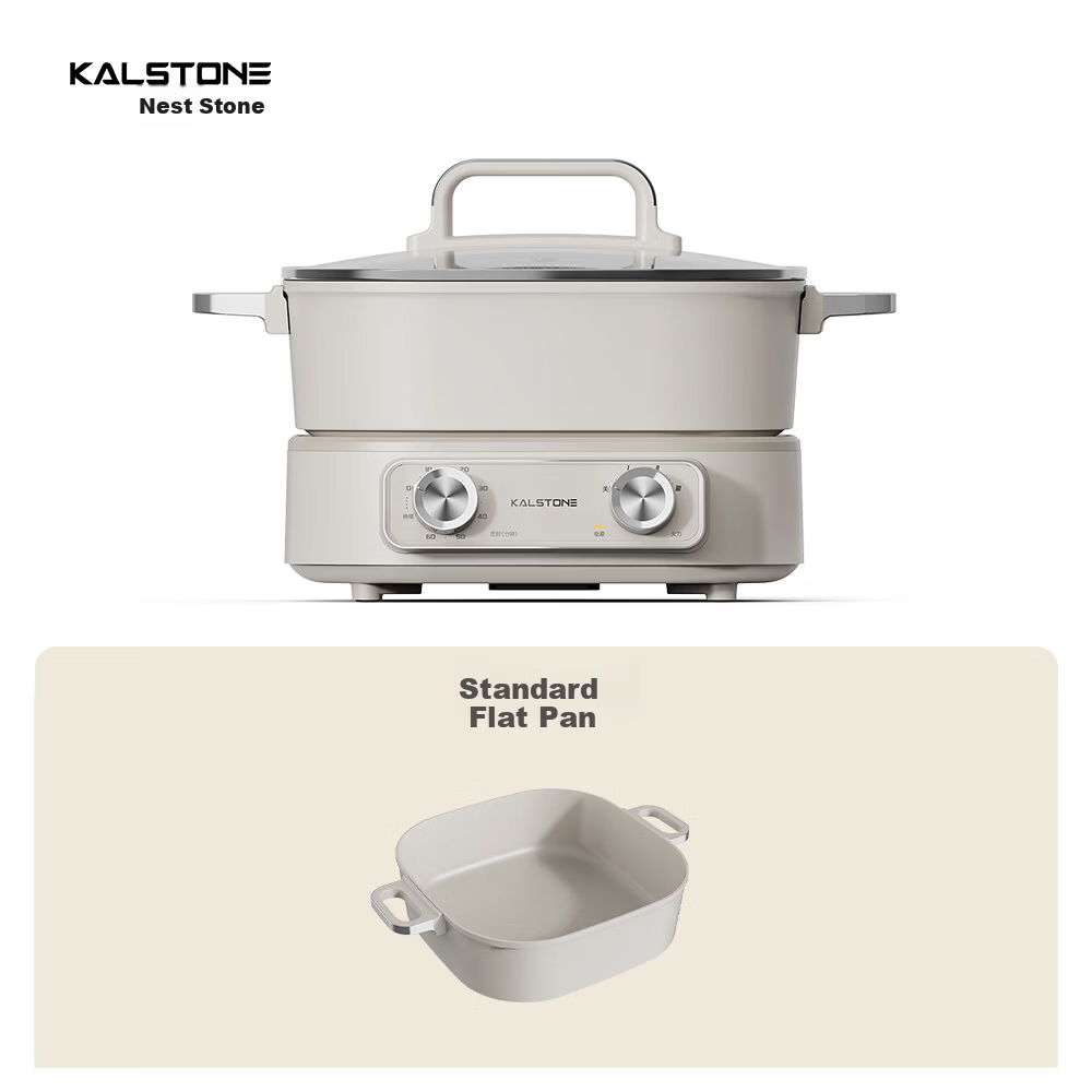 Kalstone New Multifunctional Cooking Pot Household Hot Pot High Power Detachable 6L Large Capacity Timer Steamer Cooker