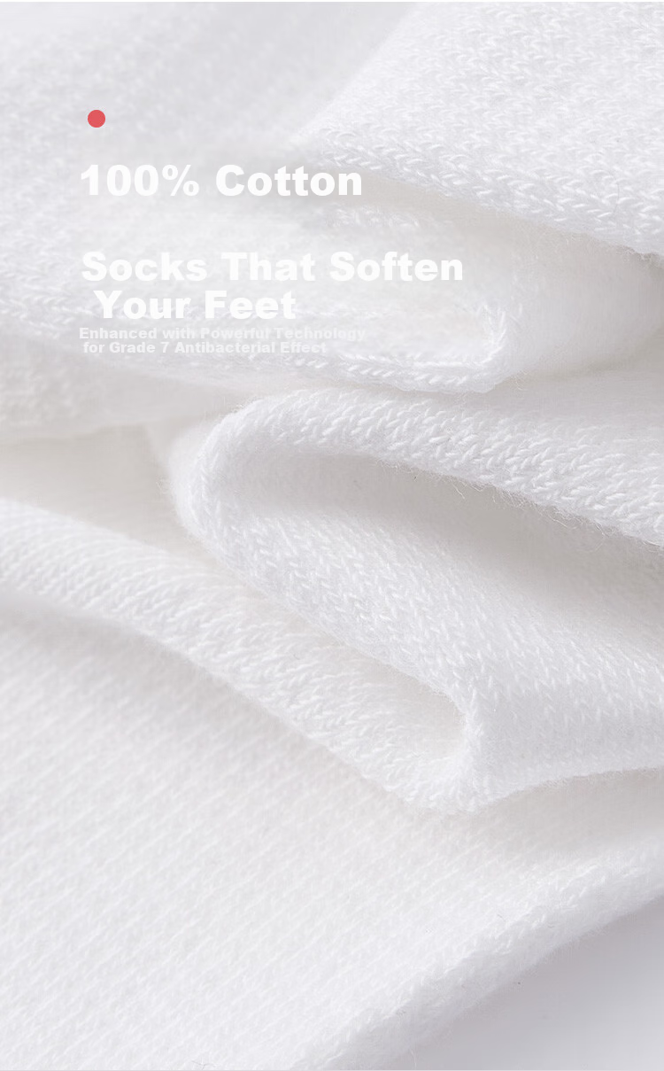 Pierre Cardin Men's 100% Cotton No-Show Socks Xinjiang Combed Cotton Sweat-Absorbing Breathable Odor-Resistant Sports Socks 4
