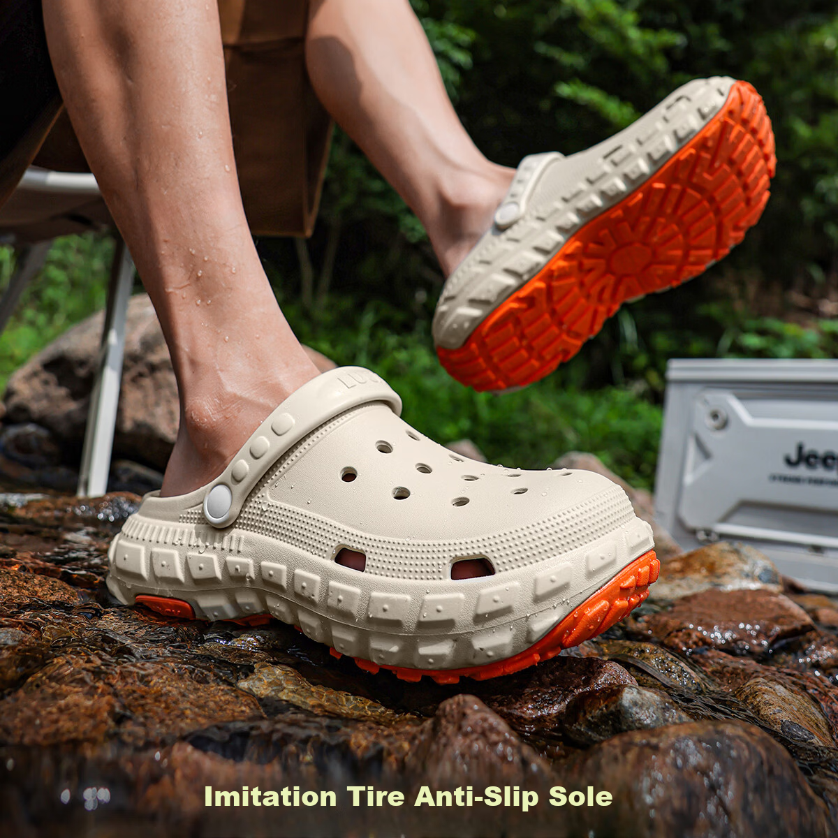 TZLDN Men's Non-Slip Ventilated Summer Outdoor Sports Odor-Resistant Creek Shoes Dual-Purpose Driving Beach Sandals 7