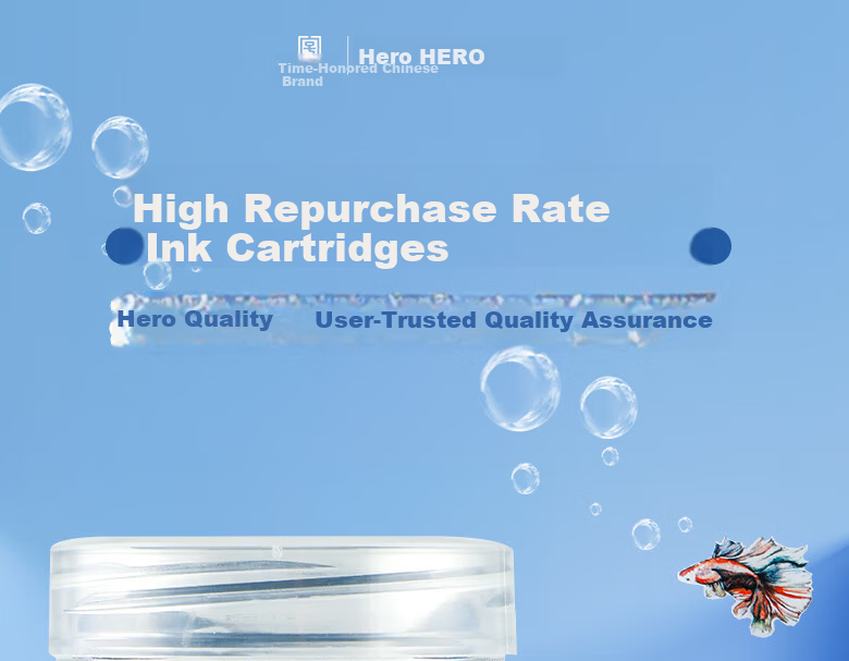 HERO Ink Cartridges 359 Quick-Dry Black 3.4mm Diameter for 3rd Grade Students 50pcs 1