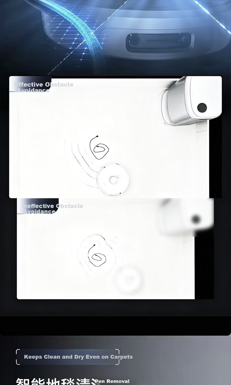 Cloud Whale Xiaoyao 002Max Disc Version AI Water Tank White 25kPa Hot Water Wash High Suction Sweeping and Mopping Robot Automatic Dust Collection Fully Automatic Robot Vacuum Cleaner 11