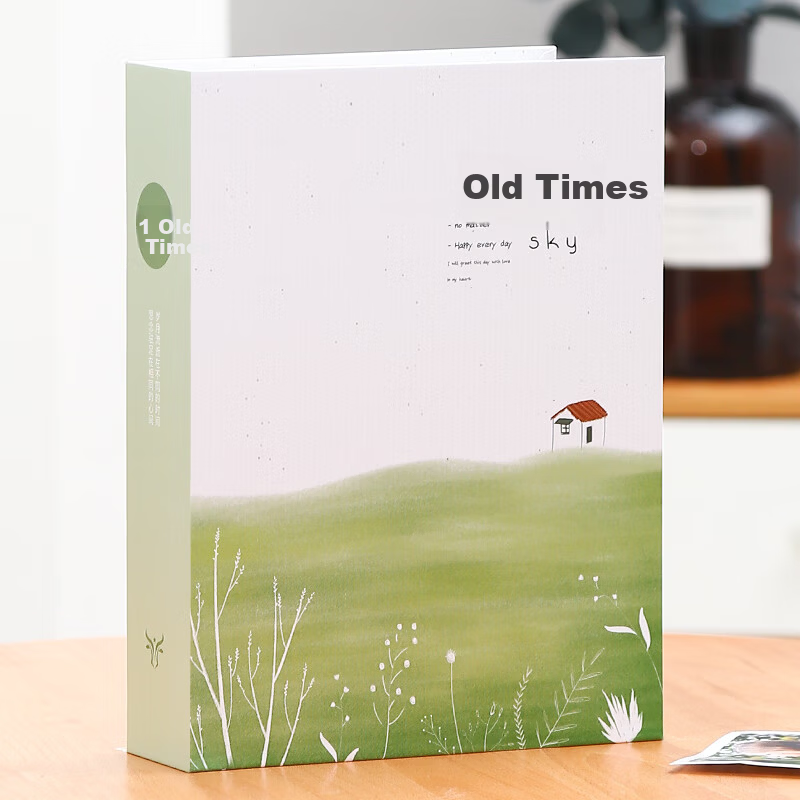 Qiyuan 6-Inch 100-Sheet Laminated Photo Album 3/4/5/6 Inch Insert LOMO Photo Memory Mini Storage Book - Old Times