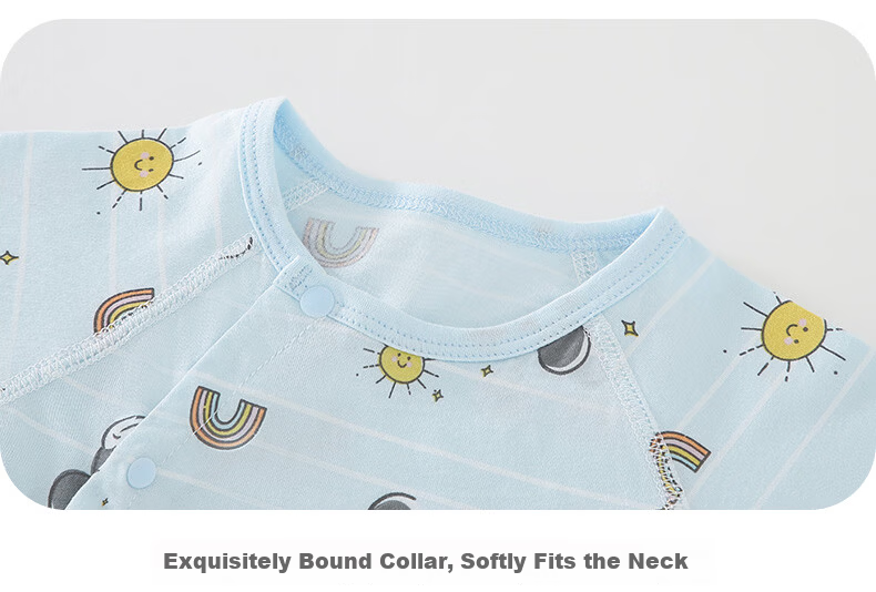 Disney 2-Piece Baby Summer Thin Newborn Romper Set A-Class Cotton Crawling Suit Full Moon Boys and Girls Sleepwear 13