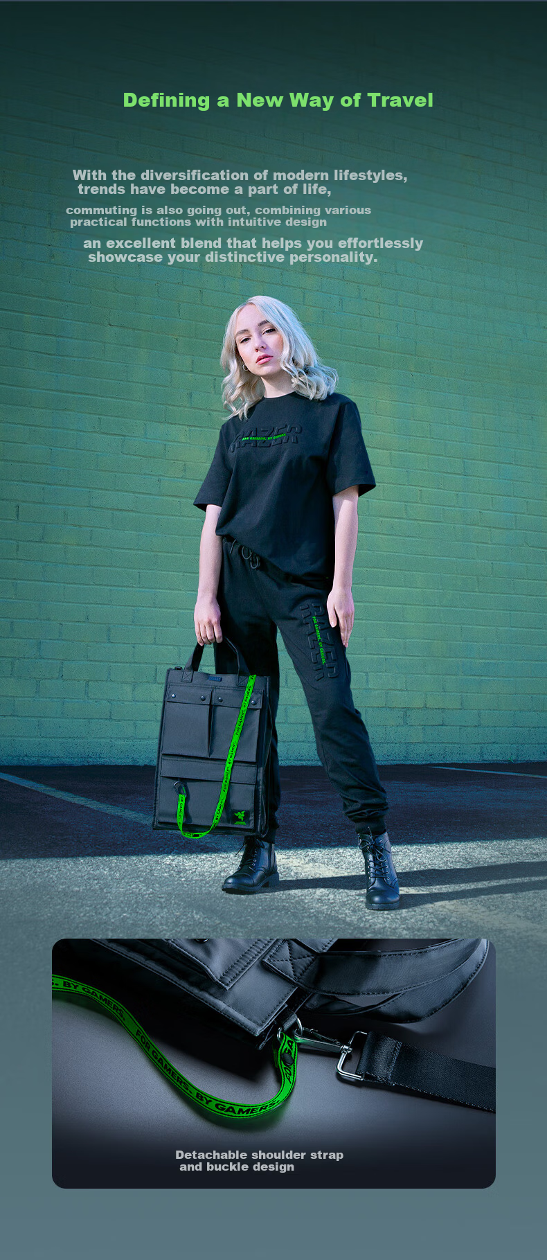 Razer Xanthus Series Tote Bag Handheld Commuter Laptop Bag 2