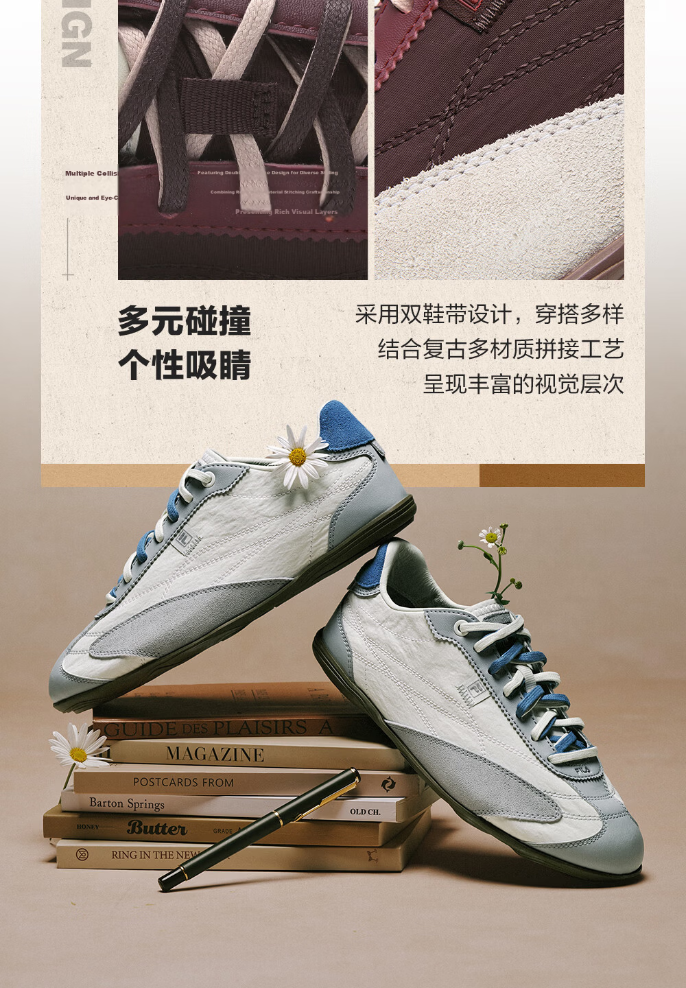 FILA Fila Soft Matte Training Shoes Men's 2026 Summer New Casual Thin Sole Ballet Shoes 5