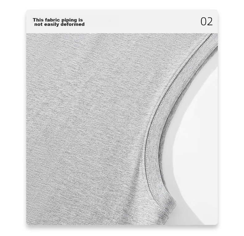 Baleno Men's Summer Cotton Heavyweight Breathable Skin-Friendly Casual Versatile Basic Tank Top Simple Trendy Sleeveless T-Shirt 18