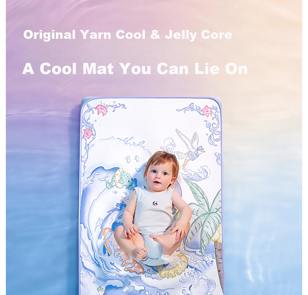 Betis Baby Cooling Mat Soft Breathable Ice Thin Pad Toddler Kindergarten Nap Mat Summer Party 120*65cm 4