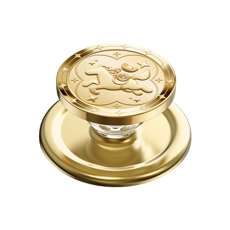 ROCK Magnetic Airbag Retractable Rotatable Metal Phone Ring Holder Stand Portable Cute Desktop Shooting Compatible with Apple Huawei Android