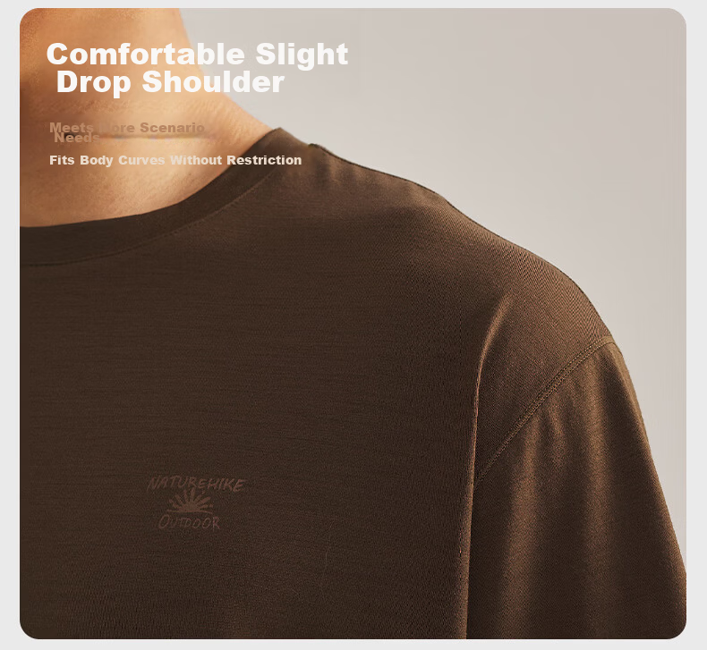 Naturehike Machine Washable Merino Wool Quick-Dry COOLMAX T-Shirt Unisex Outdoor Hiking Mountaineering Top 8