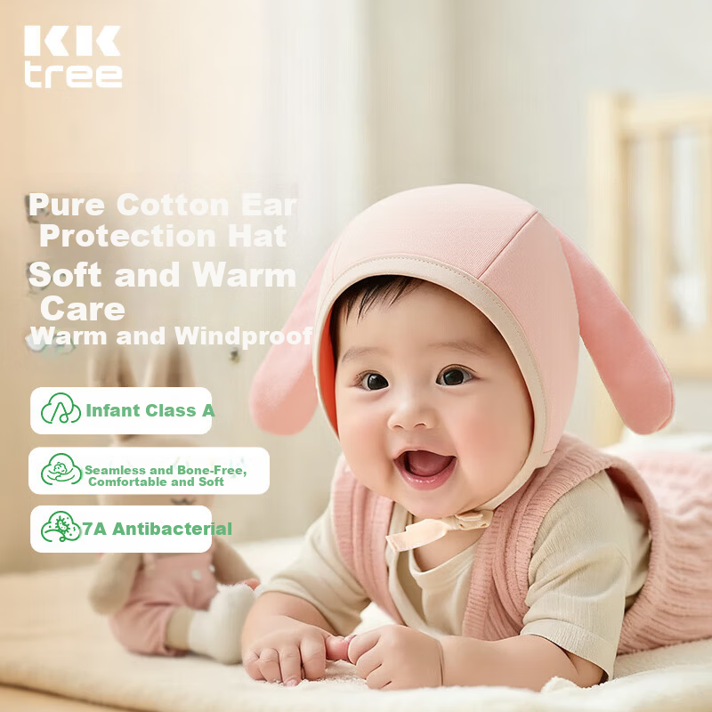 Kocotree KK Tree Baby Hat Autumn Winter Infant Toddler Warm Windproof Cotton Ear Protection Cartoon Hat