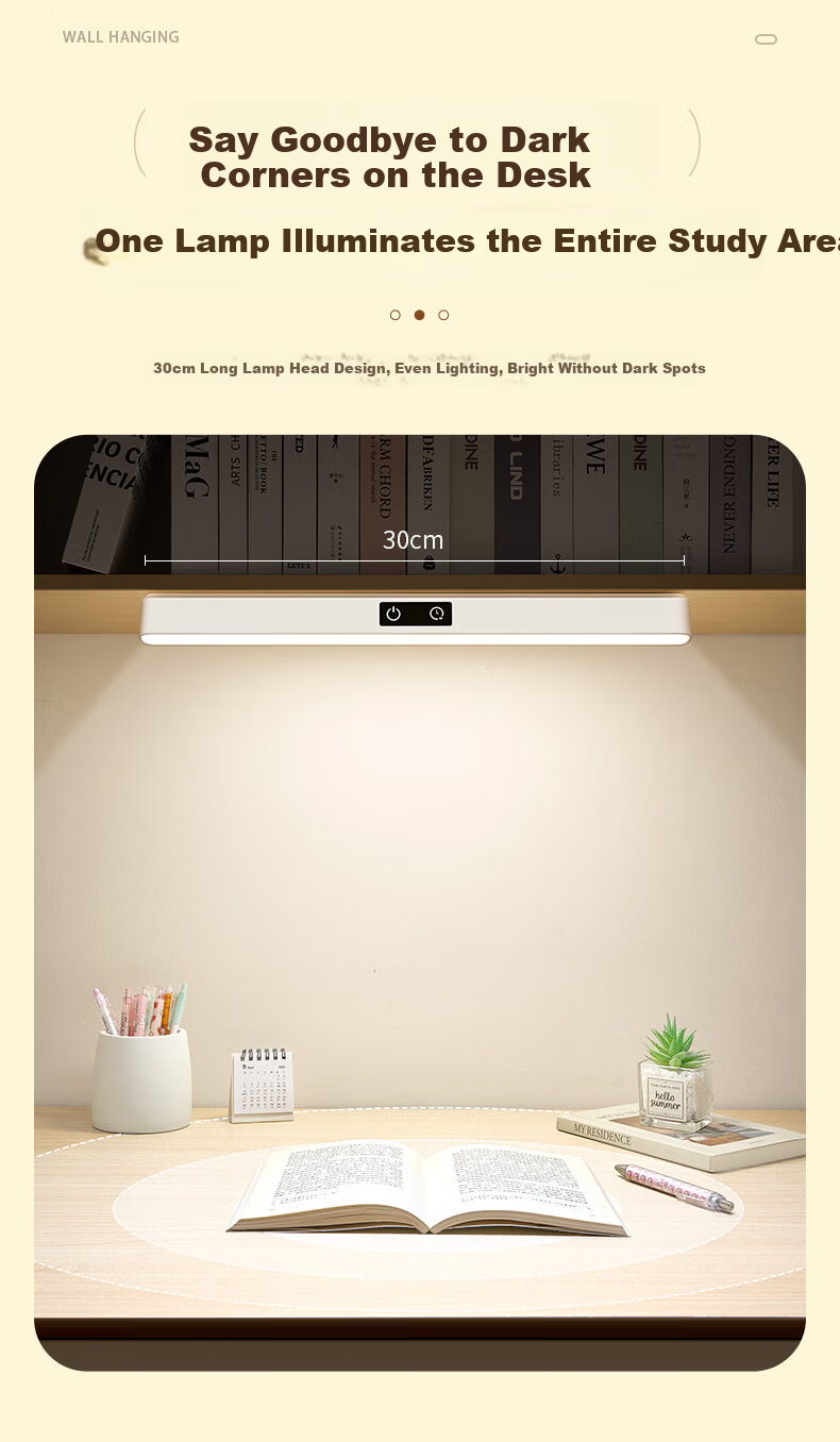 Coolfire Desk Lamp Dorm Lamp Bedside Lamp Night Light Magnetic Reading Eye Protection Hanging Lamp Bed Use Coolfire Light 6