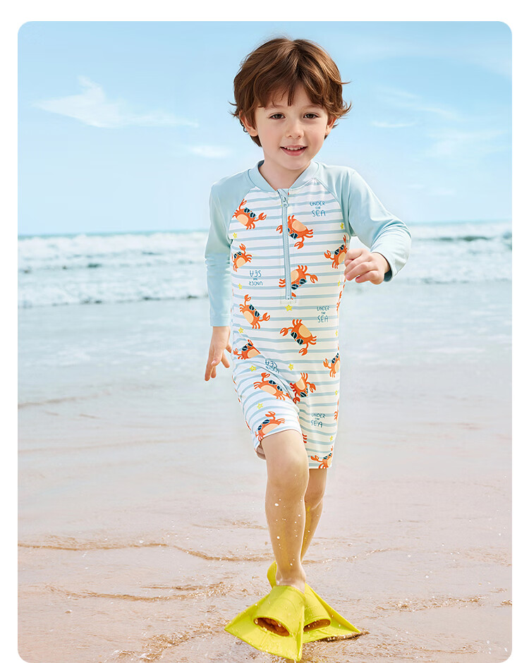 Balabala Kids Swimwear Boys Girls Baby 2026 Summer New Two-Piece Sunscreen Chlorine-Resistant Cartoon Swimsuit Set 28