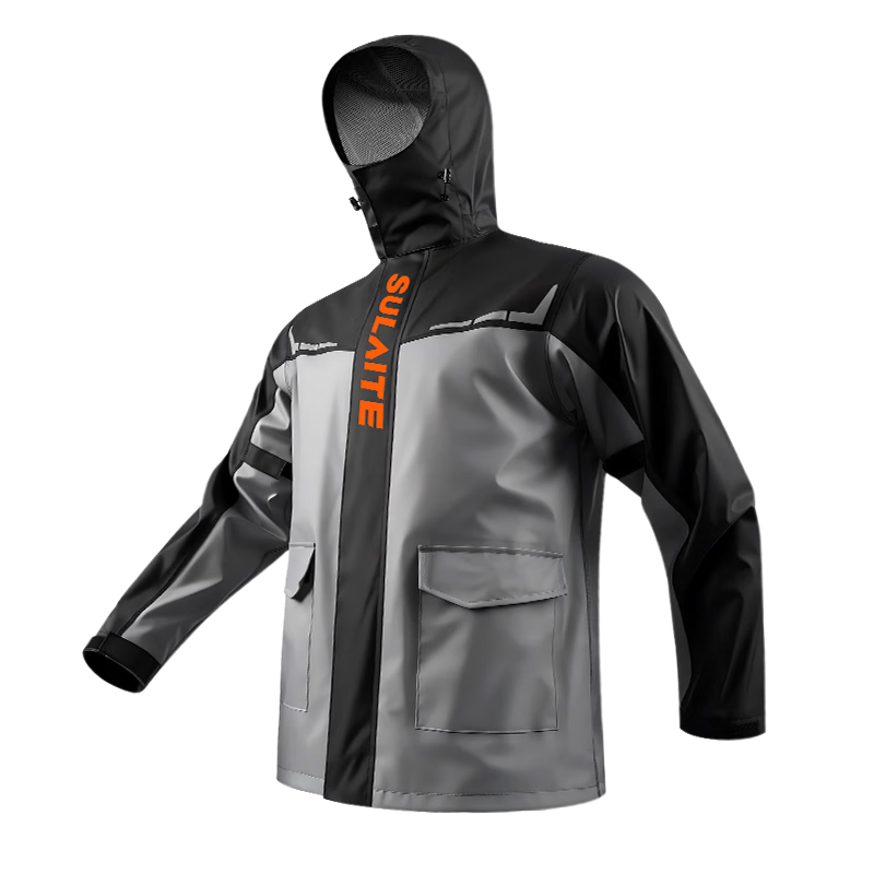 SULAITE Motorcycle Riding Two-Piece Raincoat and Rain Pants Set Electric Vehicle Rider Four-Season Heavy Rainproof Riding Rainwear