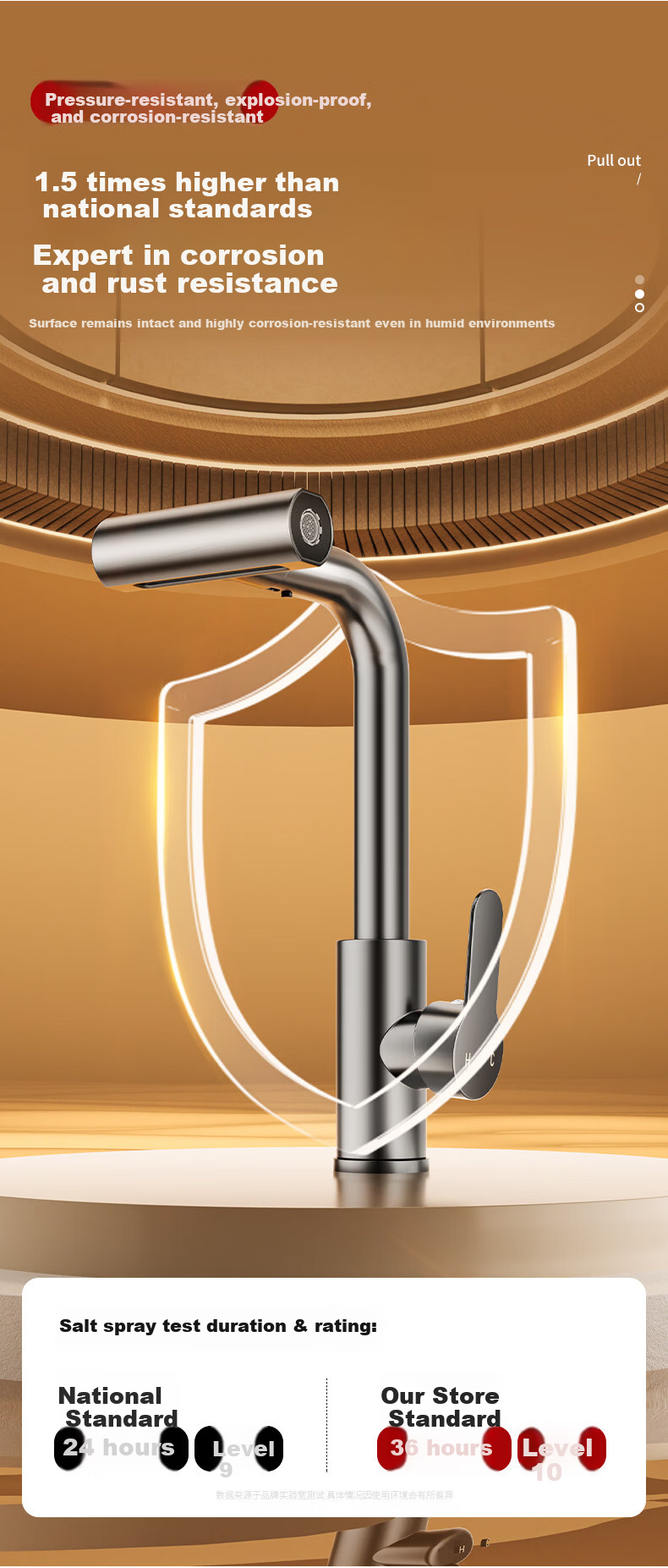 Baihan Kitchen Faucet Hot and Cold Two-in-One Vegetable Sink Faucet Flying Rain Waterfall Dishwasher Sink Faucet 9