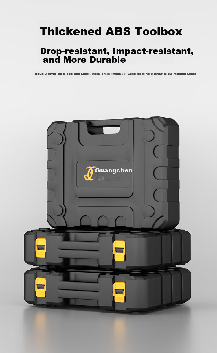 Guangchen Cordless Electric Screwdriver Drill Wall Drilling Lithium Battery Handheld Drill Tool Kit Complete Home Hardware Set 6