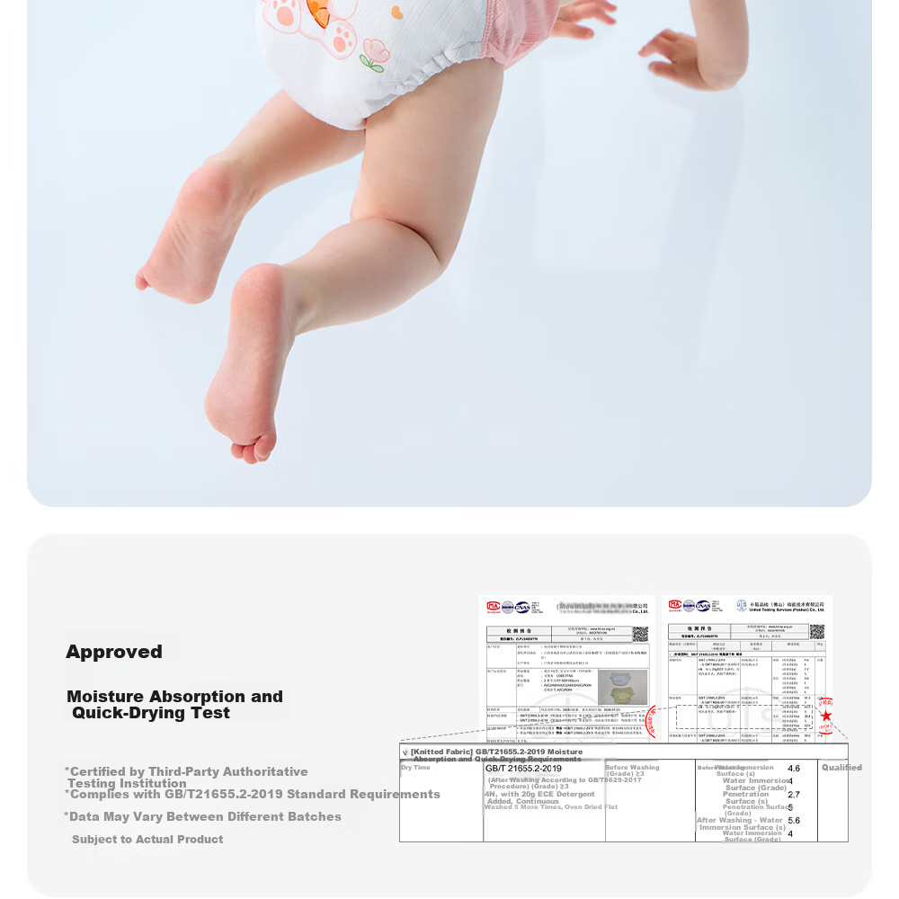Betis Potty Training Pants Baby Diaper Waterproof Washable Baby Toilet Training Pants Size 110 2-Pack Sweet Rabbit Little Lamb 24