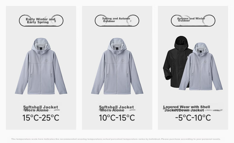 Penguin Slim Fit Softshell Jacket Unisex Korean Style Couple Warm Outdoor Coat 109 20