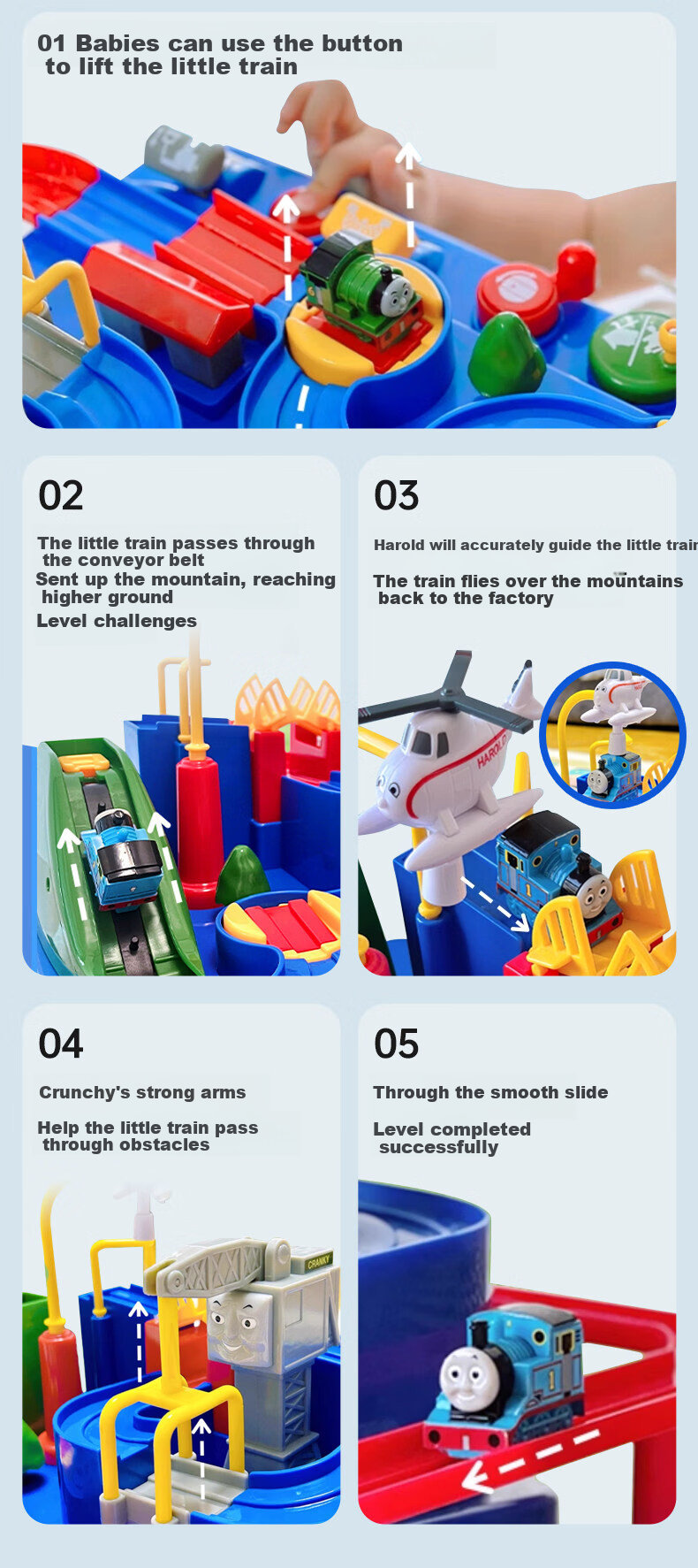 Gakken Thomas the Tank Engine Adventure Puzzle Educational Toy Birthday Gift for Boys and Girls Children's Day Gift 7