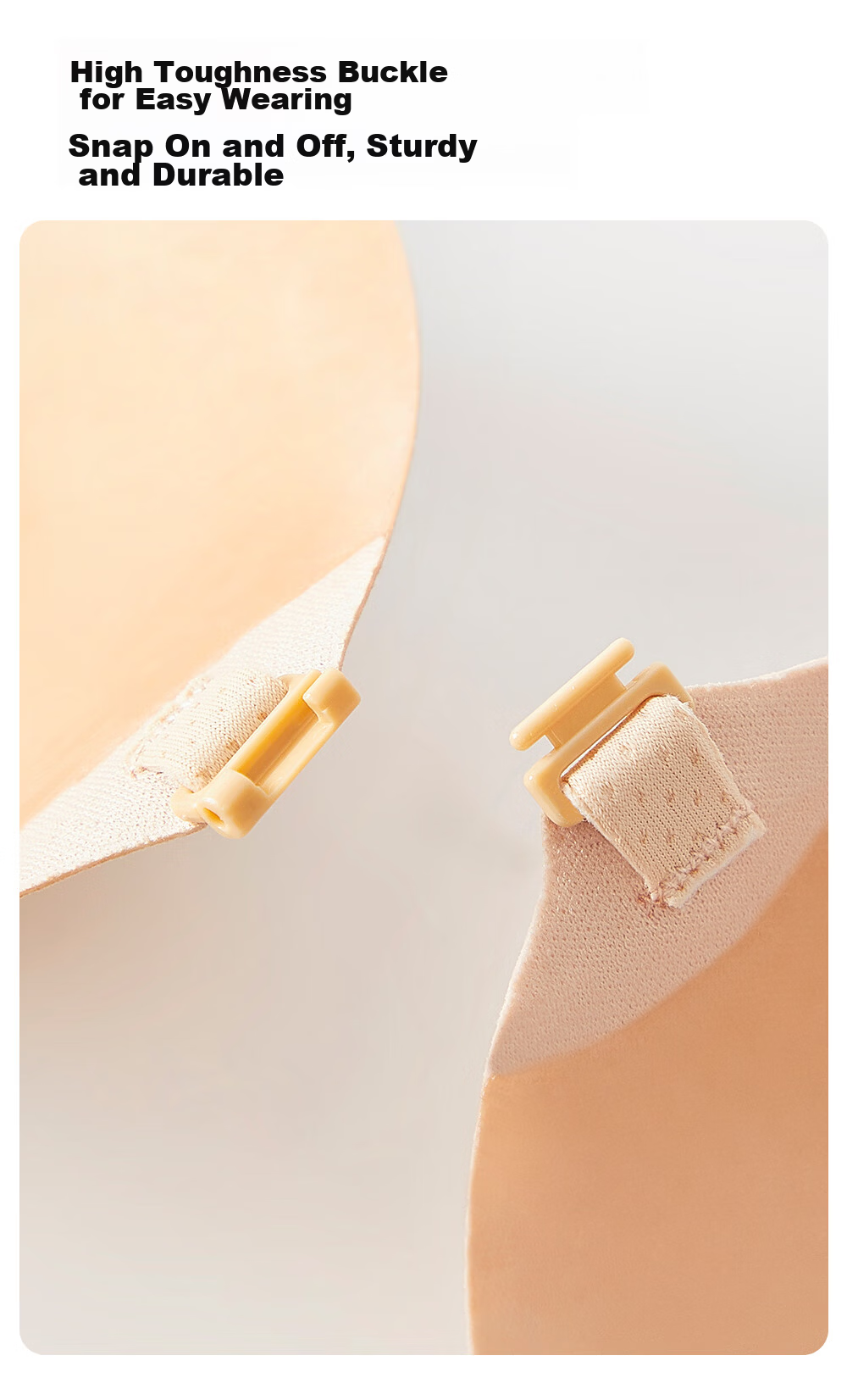 PINK AMY Sticky Cotton Breast Pads Women’s Wedding Dress Summer Push-Up Large Cup Invisible Nipple Covers 12
