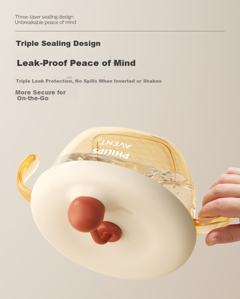 AVENT Philips Avent PPSU Baby Food Bowl Straw Bowl for Soup and Porridge Children's Rice Cereal Bowl Kids Lunch Box 12