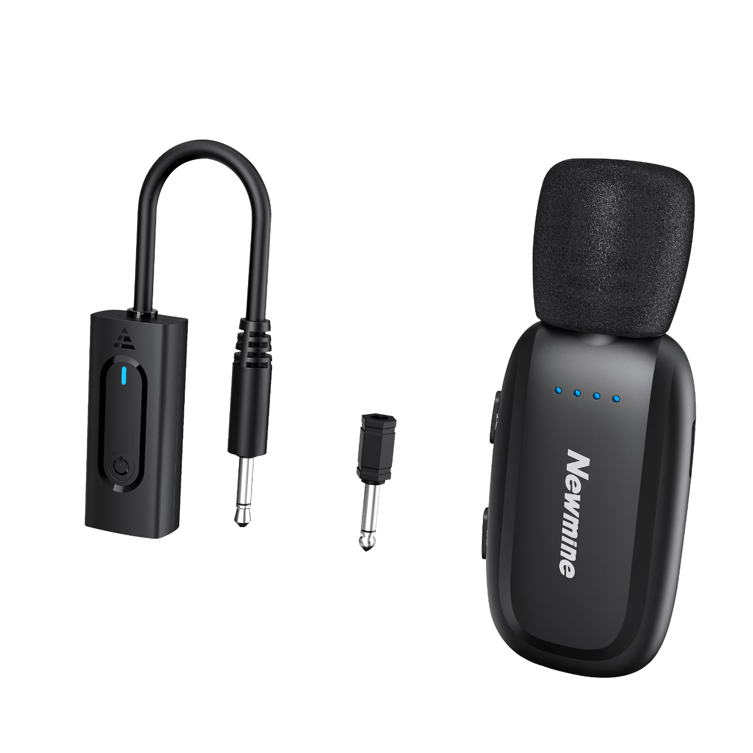 Newmine MC262 Wireless Lavalier Microphone, Compatible with Amplifiers, External Lavalier Microphone for Meetings, Teachers' Classes, Stage Performances, Small Bee External Speaker Amplifier, One-To System
